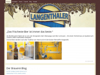 langenthaler-bierbrauerei.ch Webseite Vorschau