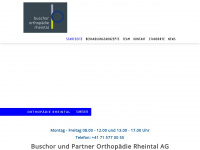 ortho-rheintal.ch Webseite Vorschau