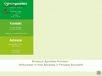 birnbaum-apotheke-potsdam.de Webseite Vorschau