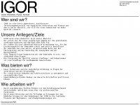 i-g-o-r.ch Webseite Vorschau