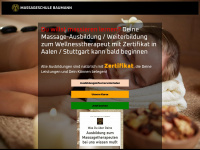 massageschule-baumann.de Webseite Vorschau
