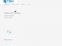 tbm-elektronik.de Webseite Vorschau