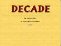decade-jazzformation.de Webseite Vorschau