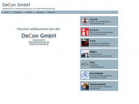 decon-gmbh.de Webseite Vorschau