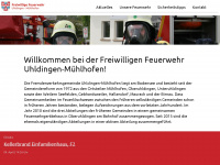 feuerwehr-uhldingen.de Webseite Vorschau
