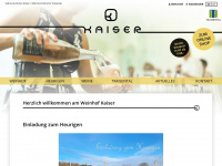 weinhof-kaiser.at Webseite Vorschau