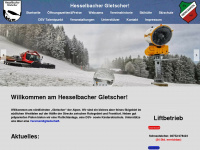 hesselbachergletscher.de Webseite Vorschau
