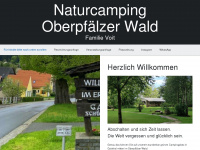 naturcamping-oberpfaelzerwald.de Webseite Vorschau