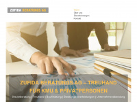 zufida.ch Webseite Vorschau