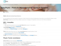 spira-physio.ch Webseite Vorschau