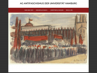 antifaschismus-uni-hamburg.de Webseite Vorschau