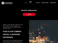 kokono-restaurant.de Webseite Vorschau