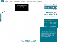 optik-matheis.de Webseite Vorschau
