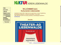 kulturverein-liebenwalde.de Webseite Vorschau