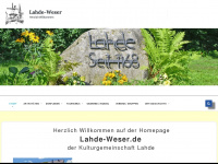 lahde-weser.de Webseite Vorschau