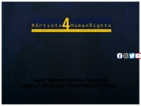 artists4humanrights.eu Webseite Vorschau