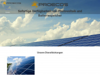 proecos.at Webseite Vorschau