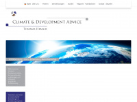 climate-development-advice.de Webseite Vorschau