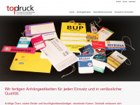 topdruck-etiketten.ch Webseite Vorschau
