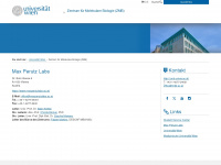 zmb.univie.ac.at Webseite Vorschau