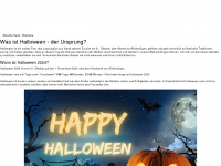 halloween-gruselig.de Webseite Vorschau