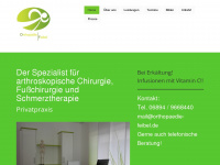 orthopaedie-feibel.de Webseite Vorschau
