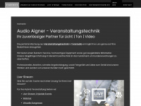 audioaigner.at Webseite Vorschau