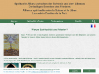 spiritualite-paix.ch Webseite Vorschau