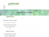 rhein-main-solutions.com Webseite Vorschau