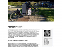 respectcyclists.de Webseite Vorschau