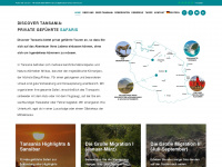 discover-tanzania.de Webseite Vorschau