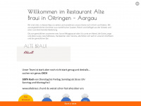 altebraui.ch Webseite Vorschau