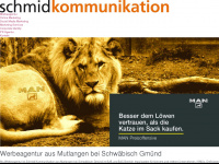 schmid-kommunikation.de Webseite Vorschau