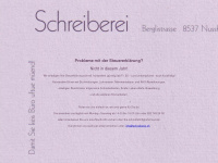 schreiberei.ch Webseite Vorschau