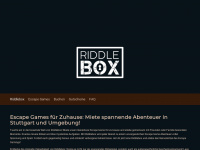 riddlebox.de Webseite Vorschau