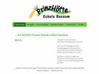 prinzhöfte-schule.de Webseite Vorschau