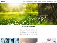 basler-bestattungen.ch Webseite Vorschau