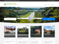 übernachten-sächsische-schweiz.de Webseite Vorschau