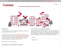 in-comune.ch Webseite Vorschau