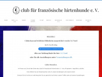 club-fuer-franzoesische-hirtenhunde.de Webseite Vorschau