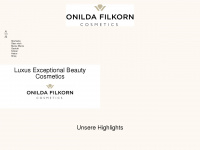 onilda-filkorn.de Webseite Vorschau