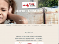bahnlaerm.at Webseite Vorschau