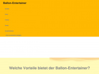 ballon-entertainer.de Webseite Vorschau