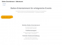 ballon-entertainment.de Webseite Vorschau