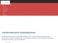 notariatskammer.li Webseite Vorschau