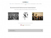 markomannia-kl.eu Webseite Vorschau