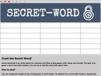 secret-word.com Webseite Vorschau