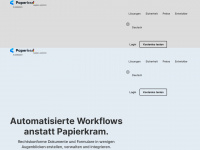 paperless.io Webseite Vorschau