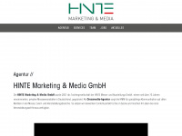 hinte-marketing.com Webseite Vorschau