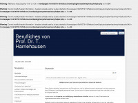 prof-harriehausen.de Webseite Vorschau